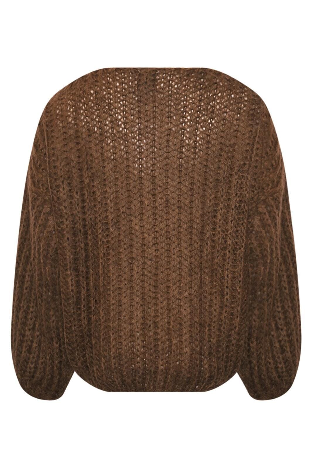 Forudbestilling - Noella - Joseph Knit Sweater - 1286 Chocolate Melange Strikbluser 