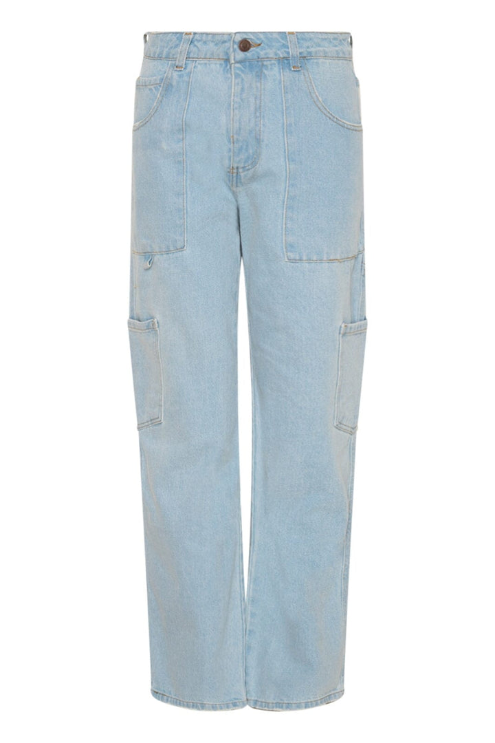 Forudbestilling - Noella - Panama Cargo Jeans - Light Blue (Feb/Mar) Bukser 