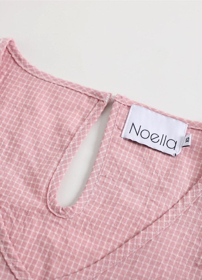 Forudbestilling - Noella - Rikka Blouse Cotton - rik Rose Checks Bluser 