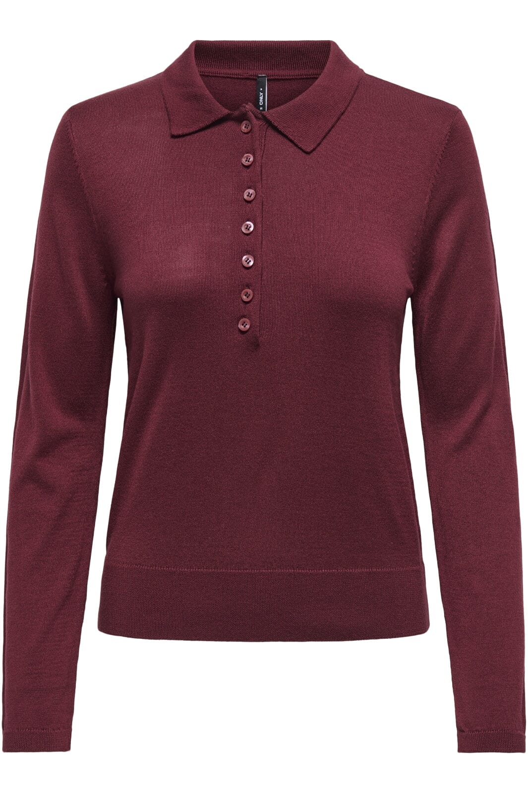 Only - Onlcathrine Ls Polo Neck Knt 15347184 - 4752974 - Cabernet