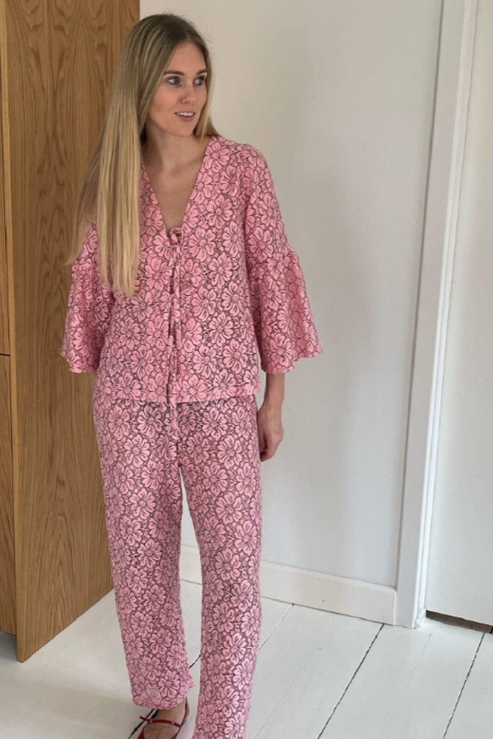 Forudbestilling - Sissel Edelbo - Asta Pants - Leftover Lace SE1126-1 - Pink Bukser 