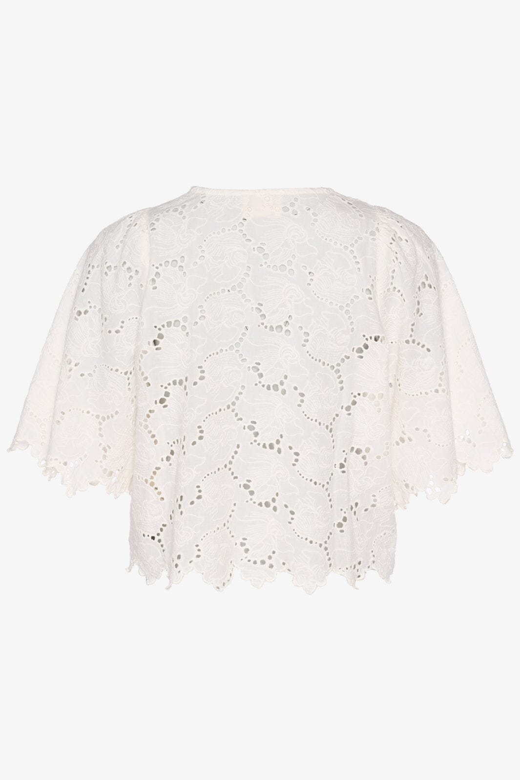 Forudbestilling - Sissel Edelbo - Eddie Leftover Broderie Anglaise Top SE 1232 - White Swan Toppe 