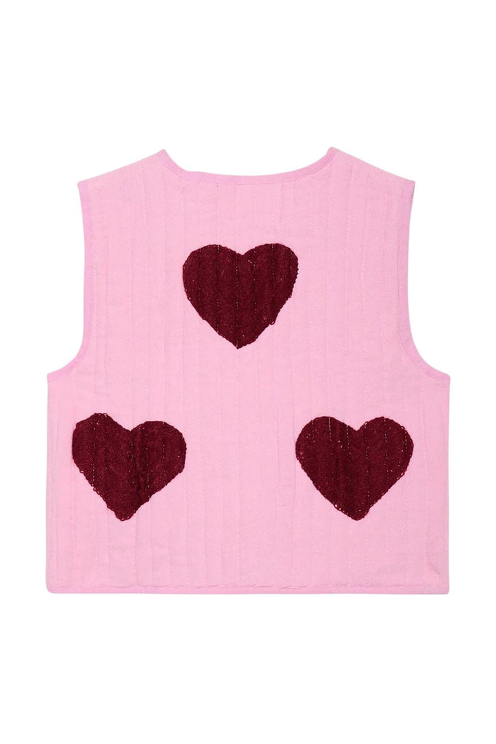 Forudbestilling - Sissel Edelbo - Honey MINI Vest SE 1500 - Burgundy Hearts Veste 