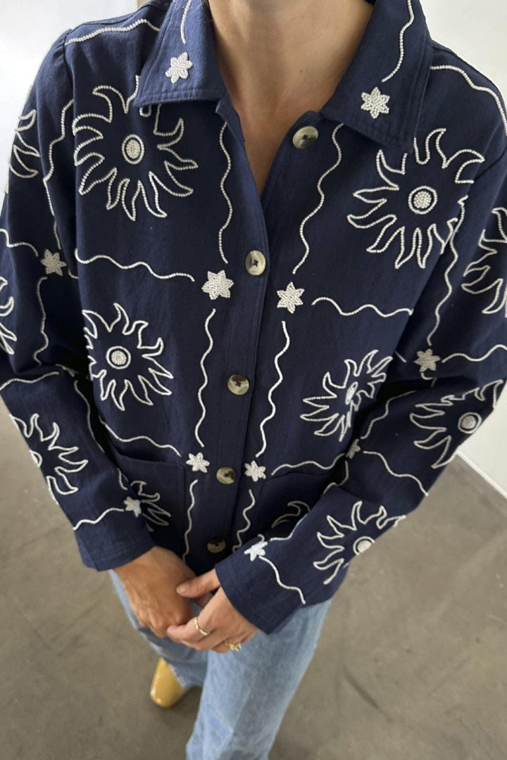 Forudbestilling - Sissel Edelbo - My Jacket SE 1523 - Navy Sun Jakker 