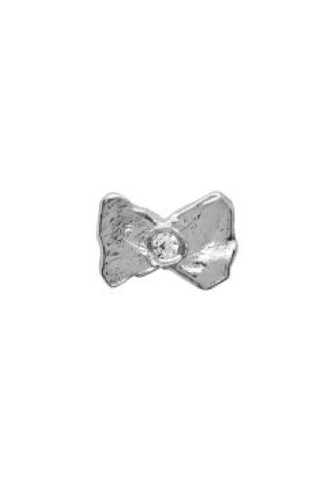 Forudbestilling - Stine A - Tres Petit Bow Earring Silver - Single - 1356-00 Øreringe 