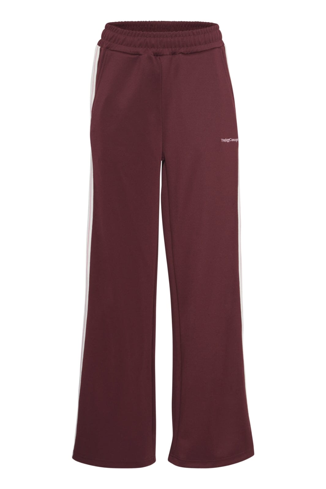 Forudbestilling - The Jogg Concept - Jcsima Wide Tape Pants - 203766 Windsor Wine Mix Bukser 