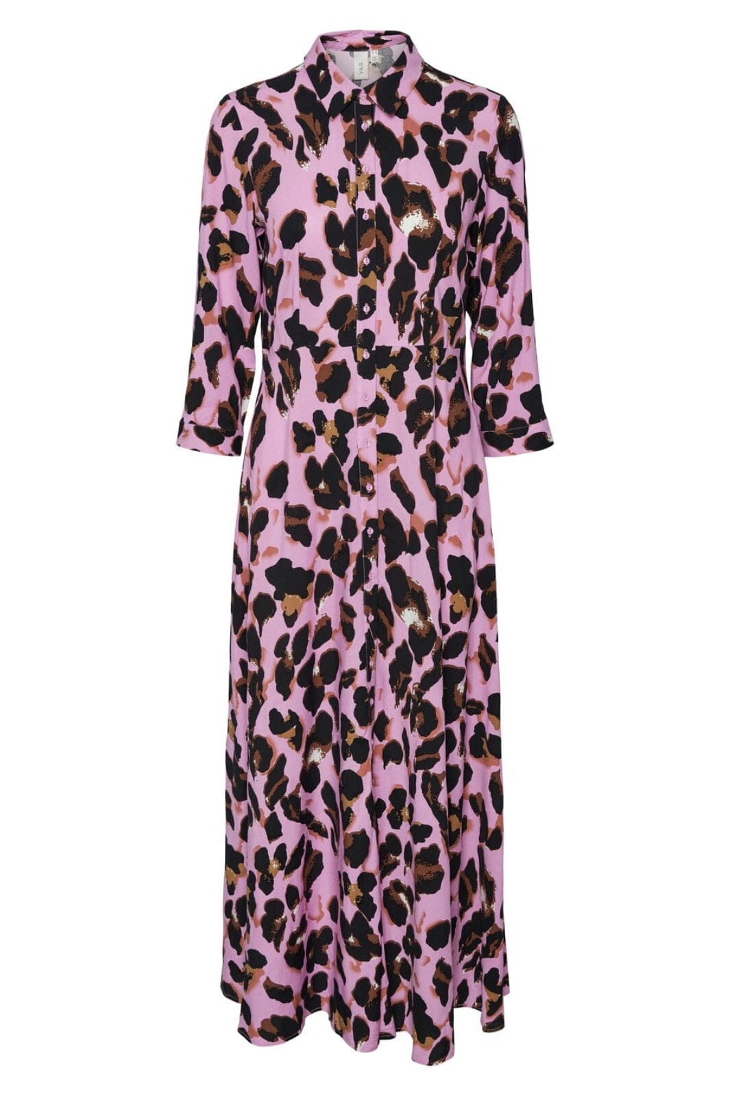 Forudbestilling - Y.A.S - Yassavanna Long Shirt Dress S. - Orchid LIRO PRINT (Februar) Kjoler 