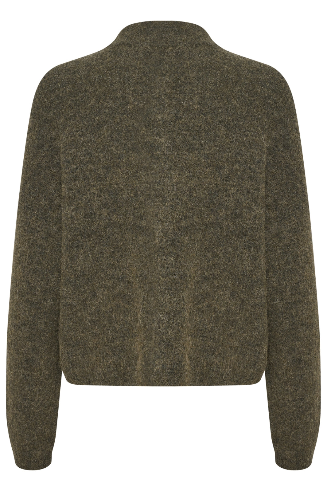 Gestuz - AlphaGZ Short Cardigan NOOS - Dark Olive Melange Cardigans 