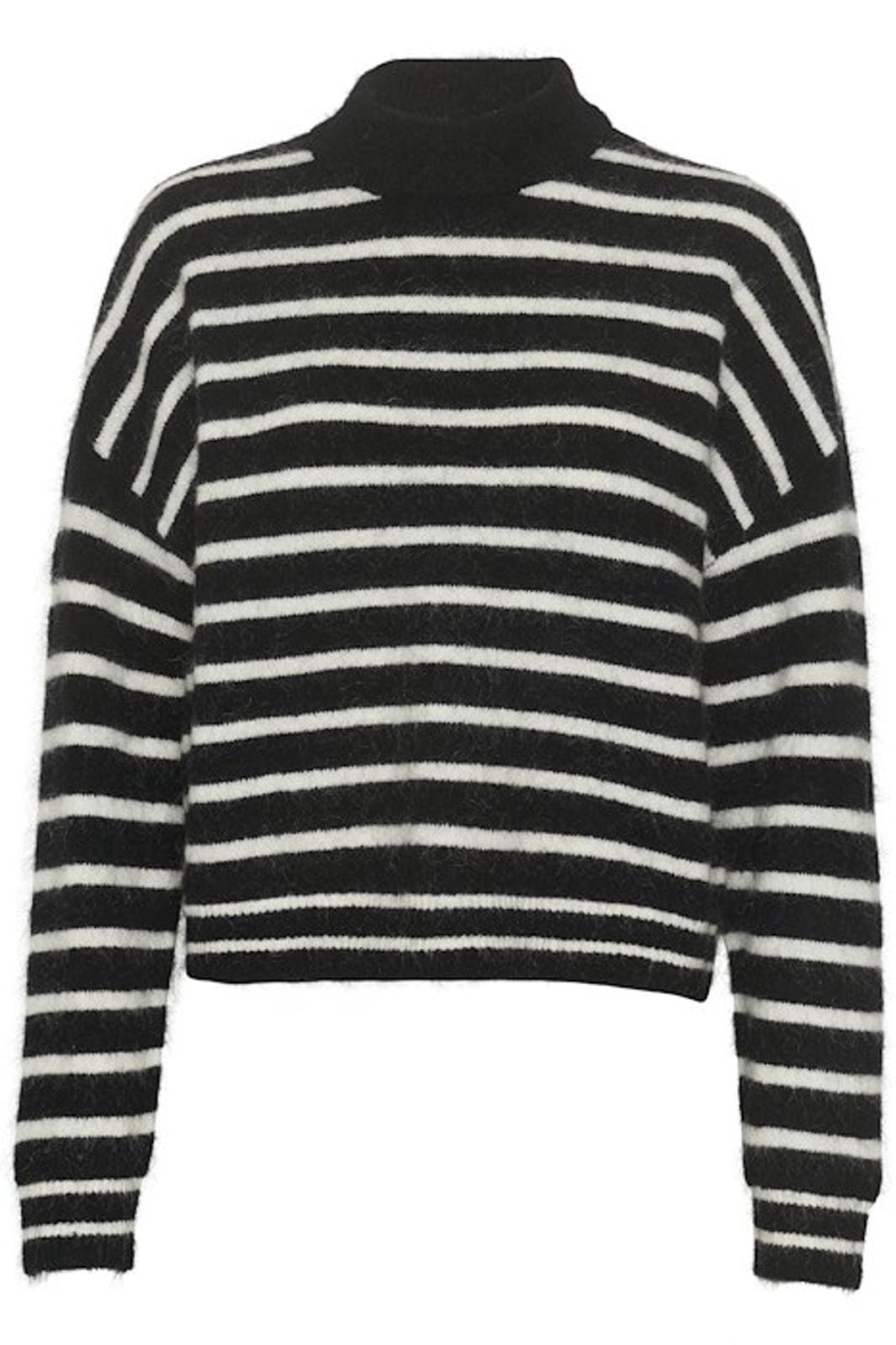 Gestuz - Debbiegz Pullover - 106343 Black/White Striped