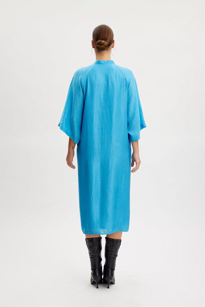 Gestuz - LuellaGZ ss dress - Blue Kjoler 