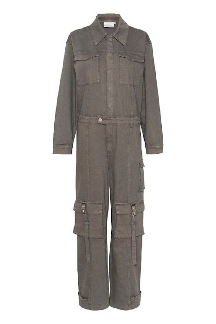 Gestuz - MirzaGZ jumpsuit - Gunmetal Grey Buksedragter 