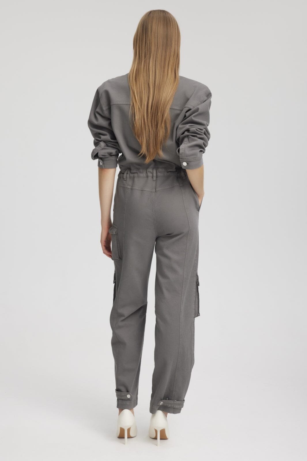 Gestuz - MirzaGZ jumpsuit - Gunmetal Grey Buksedragter 