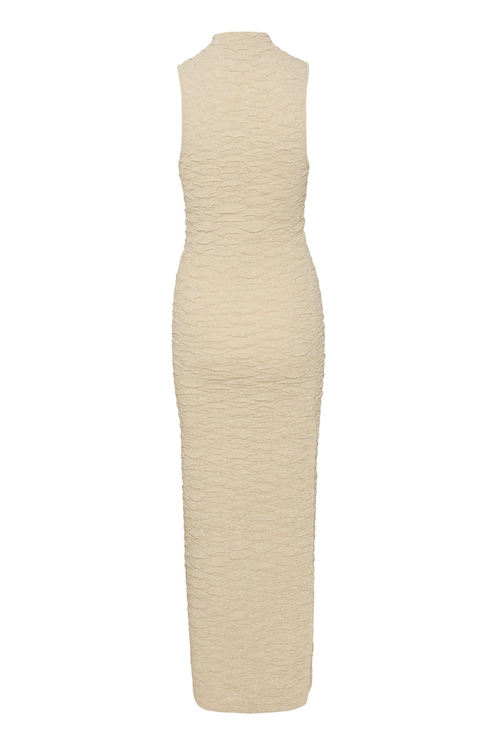 Gestuz - PiccaGZ SL dress - Offwhite/gold Kjoler 