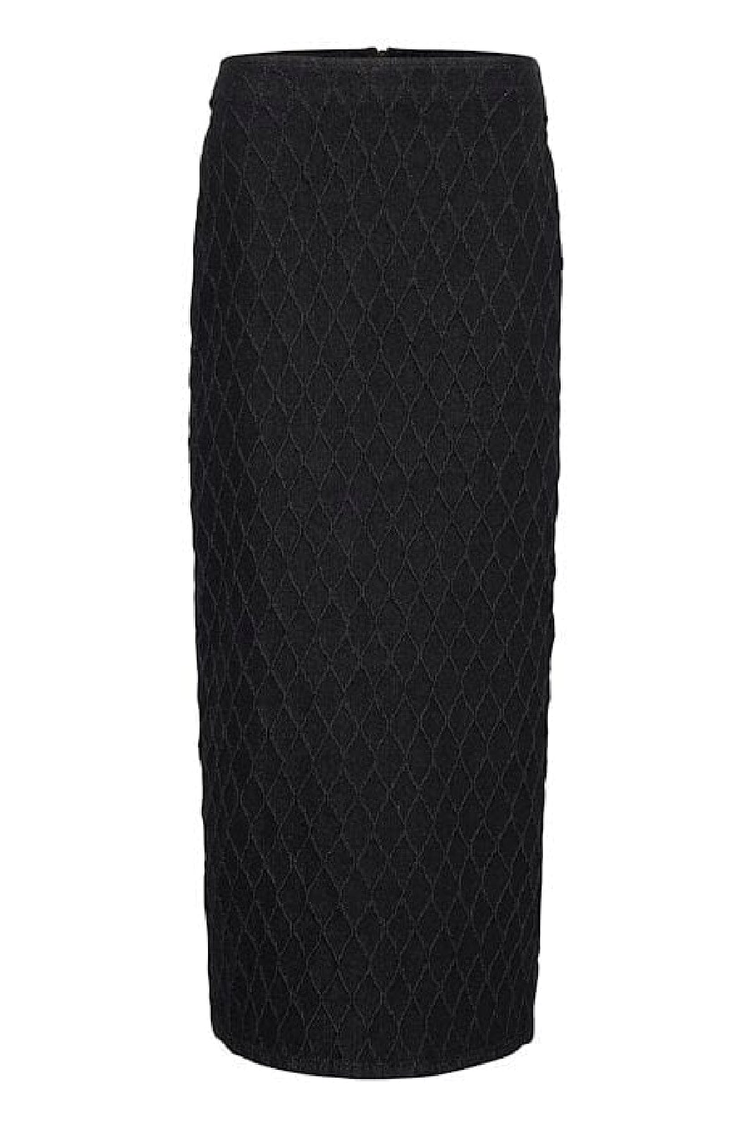 Gestuz - Rozeringz Long Skirt - 100642 Dark Black Wash Nederdele 