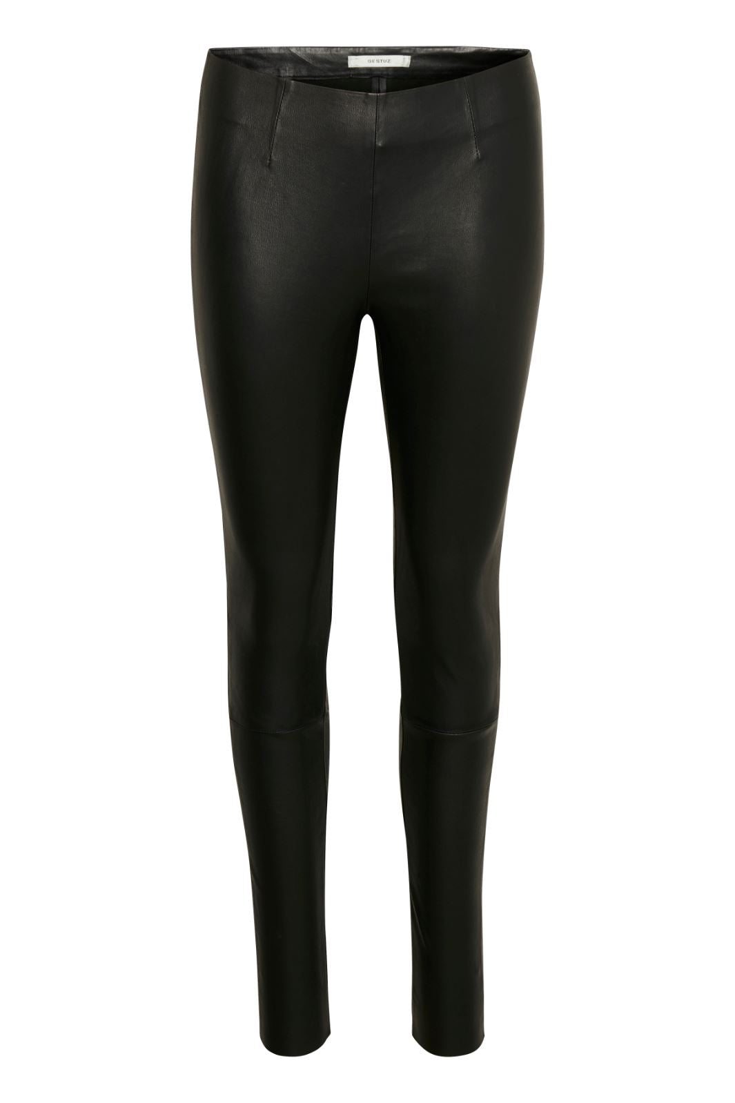 Gestuz - SashaGZ HW leather legging NOOS - Black Leggings 