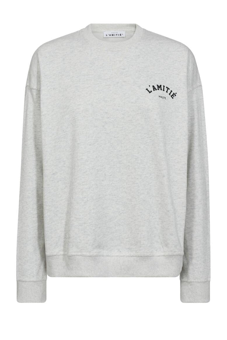 Haute L'Amitié - Mini Curve Logo Sweat HL10022 - Almond Melange