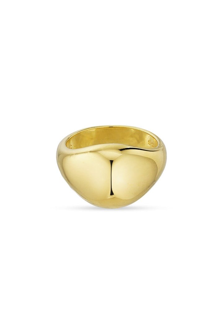 Jane Kønig - Atomic Dome Signet Ring - Guld Ringe 