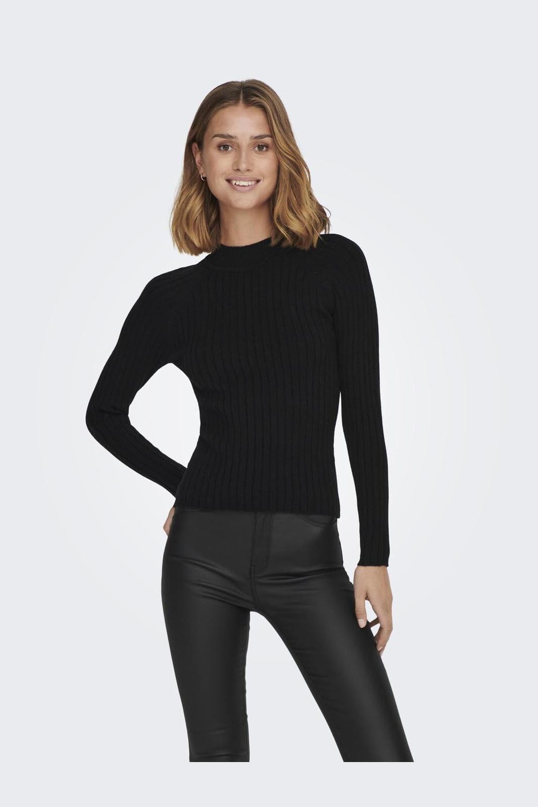 Jdy - Jdymagda L/S Rib Pullover Knt - 3752310 Black