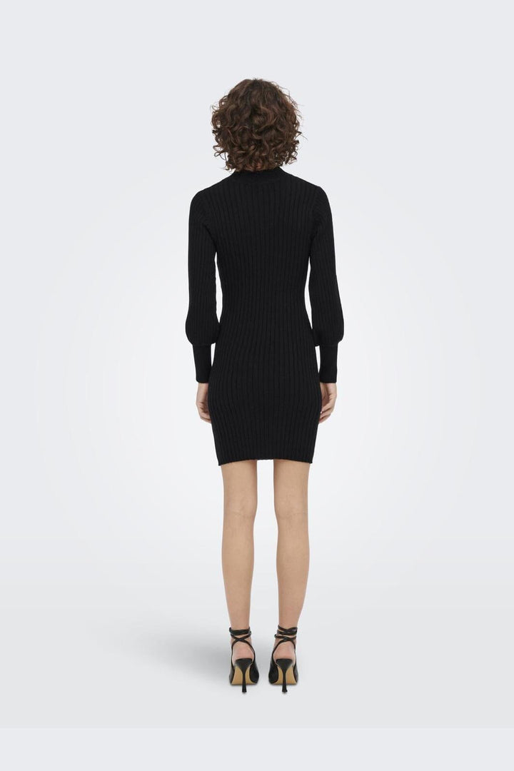 Jdy - Jdymagda L/S Volume Sleeve Dress Knt - 4080498 Black