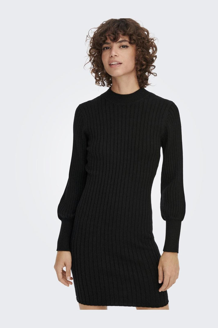 Jdy - Jdymagda L/S Volume Sleeve Dress Knt - 4080498 Black