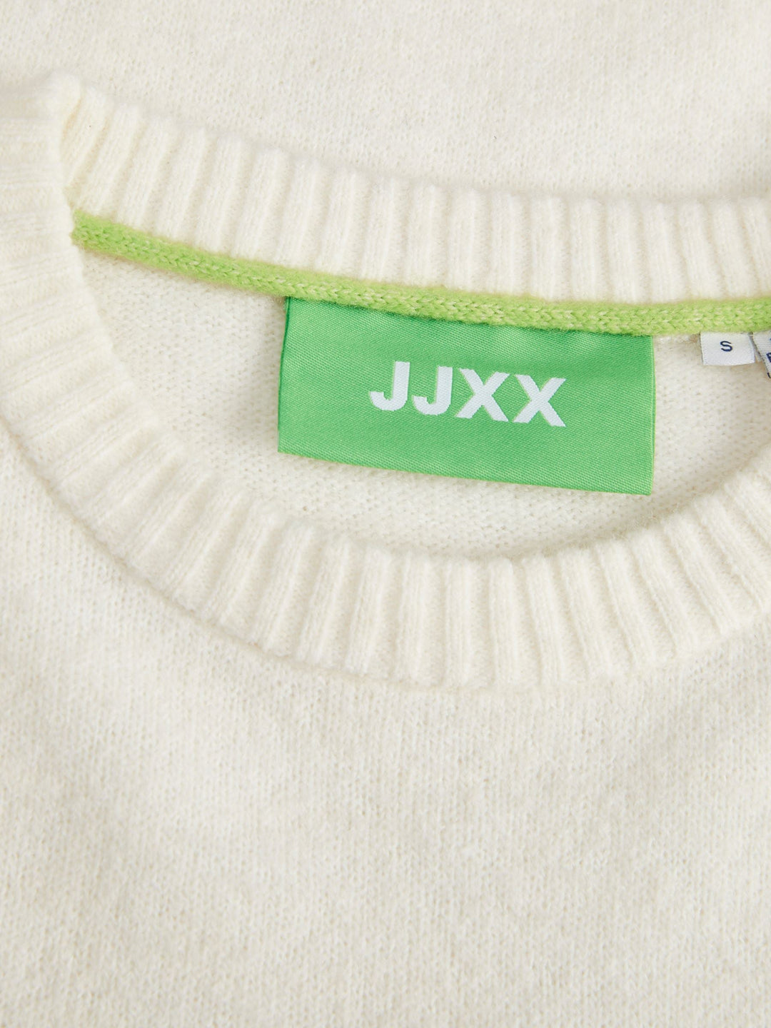 Jjxx - Jxadina Diverse Crew Neck Knit - 4665639 Vanilla Ice Strikbluser 