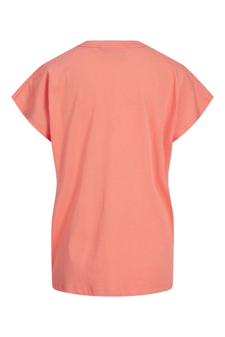 Jjxx - Jxastrid Boxy Sl Every Tee - 4388203 Peach Echo