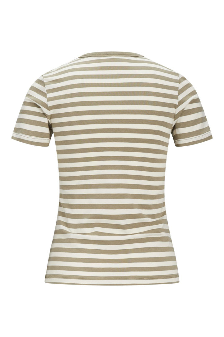 Jjxx - Jxgigi Str Ss Stripe Tee Sn - 4389661 Aloe Seedpearl