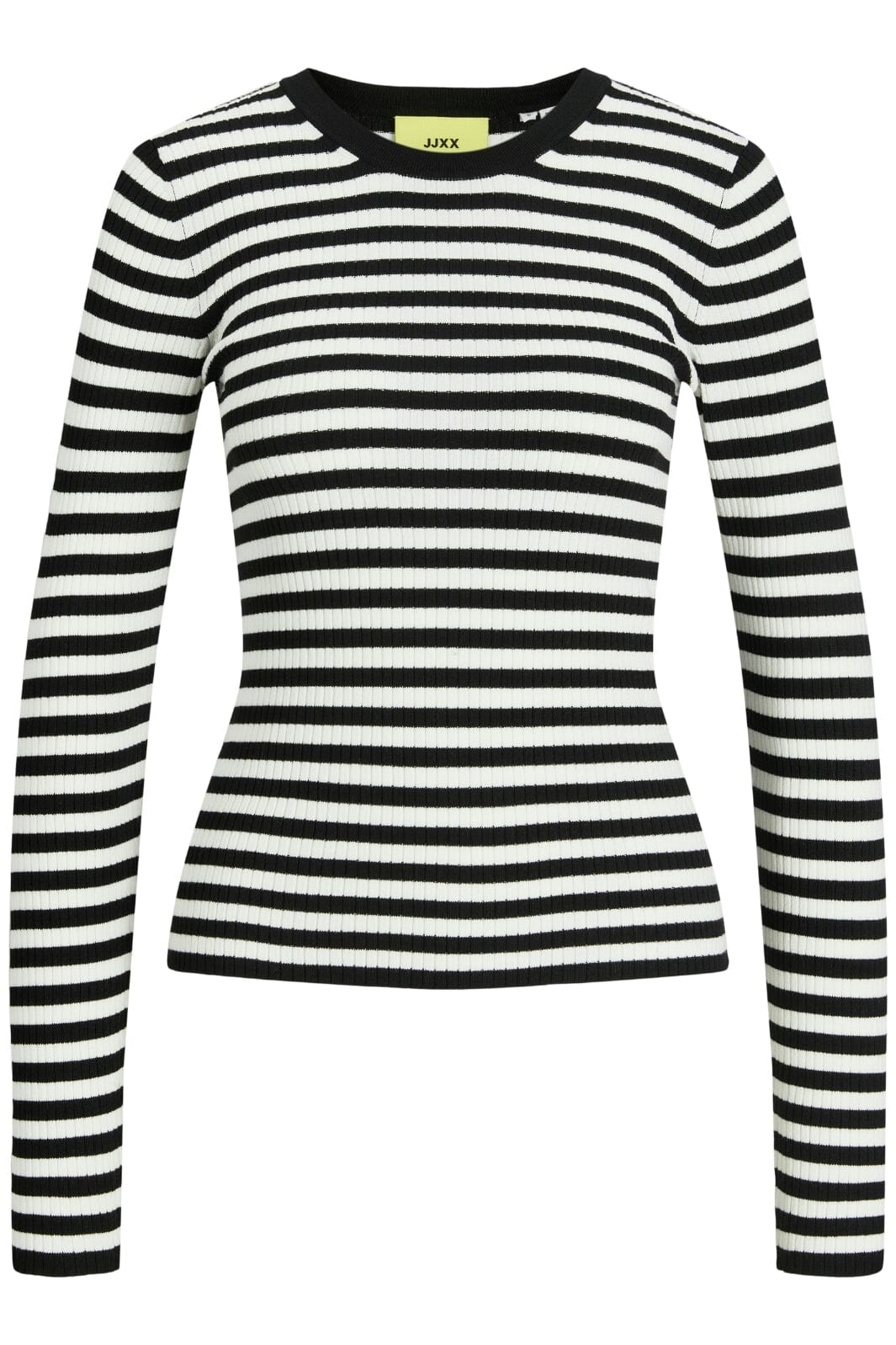 Jjxx - Jxjodi Tight Stripe Crew Neck Knit - 4509785 Black /Cloud Dancer