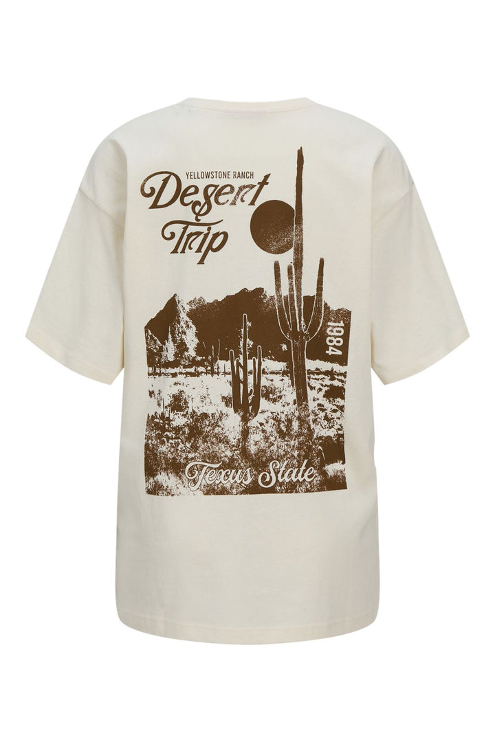 Jjxx - Jxkatinka Loose Ss Tee - 4732484 Egret Desert Trip