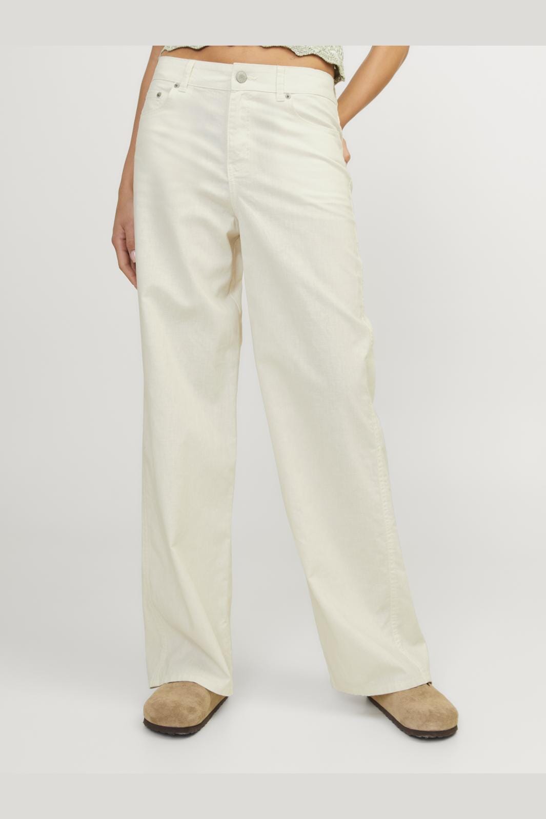 Jjxx - Jxlisa Linen Wide Pant - 4484690 Vanilla Ice