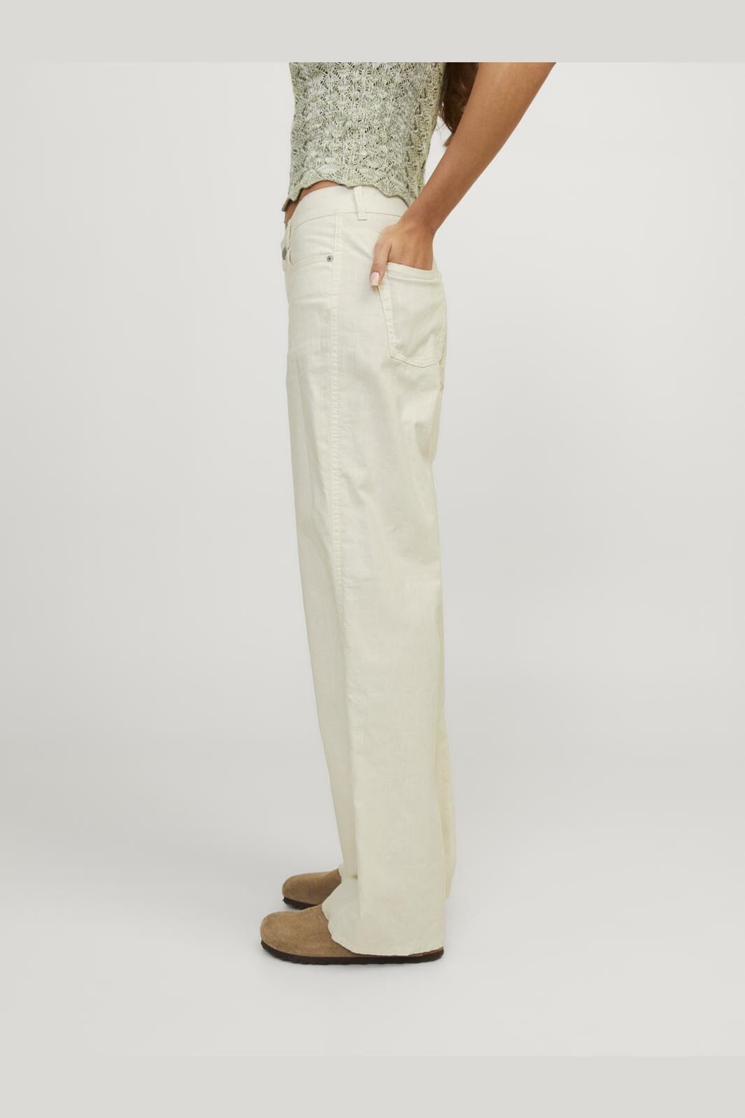 Jjxx - Jxlisa Linen Wide Pant - 4484690 Vanilla Ice