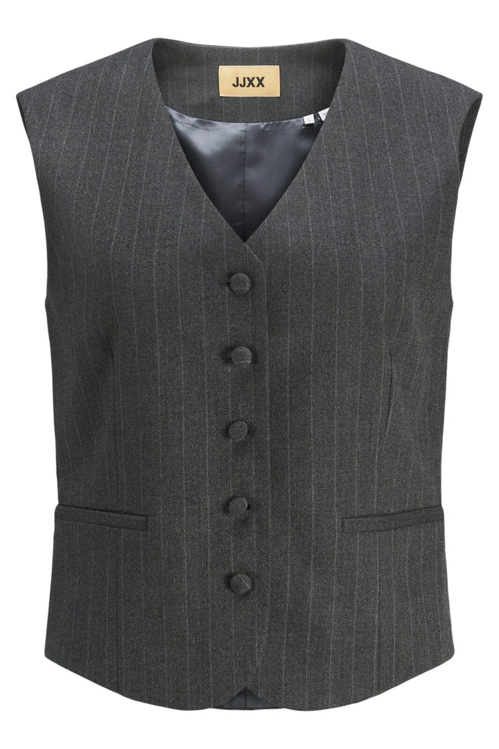 Jjxx - Jxmary Brushed Waistcoat Tlr 12260416 - 4555957 - Dark Grey Melange Light Grey