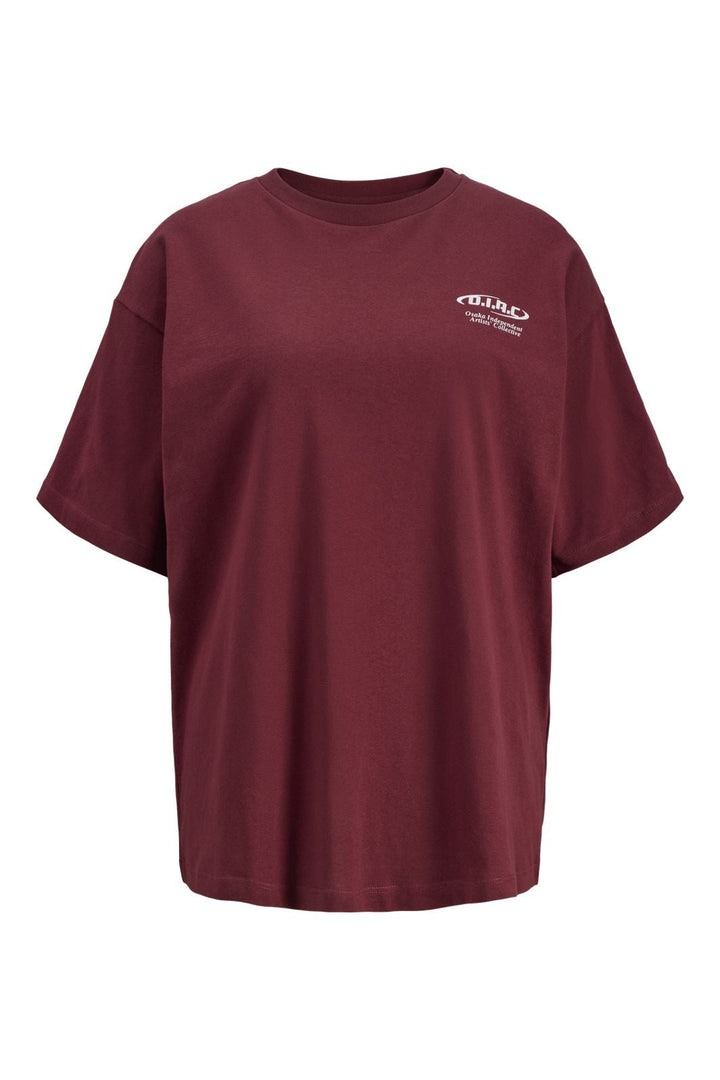 Jjxx - Jxmillow Loose Ss Tee Cphfw - 4883873 Cabernet Osaka