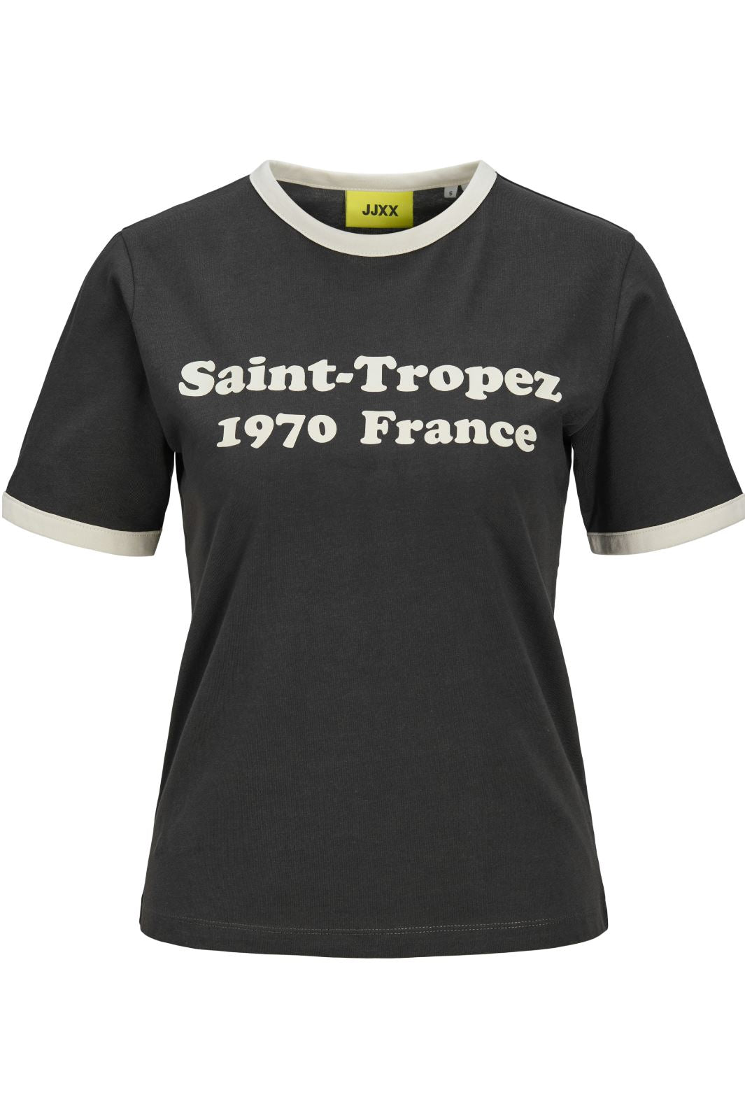 Jjxx - Jxperle Reg Fit Ss Tee - 4706571 Phantom Saint-Tropez T-shirts 