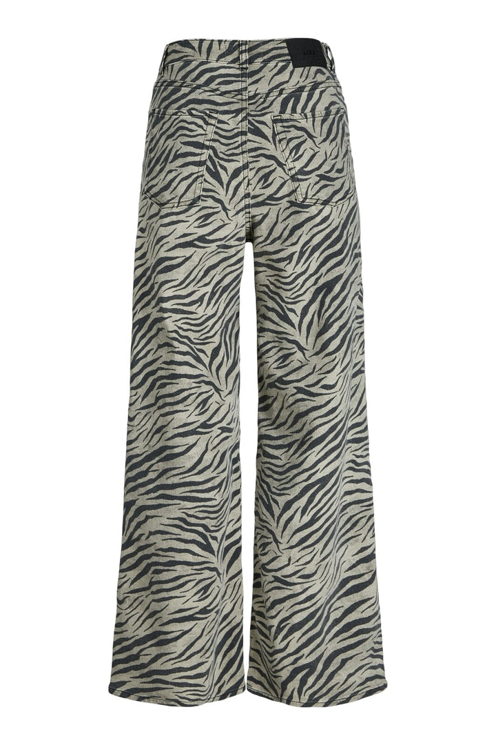 Jjxx - Jxsarah Tokyo Zebra Wide Pant 12276438 - 4757371 - Feather Gray Zebra