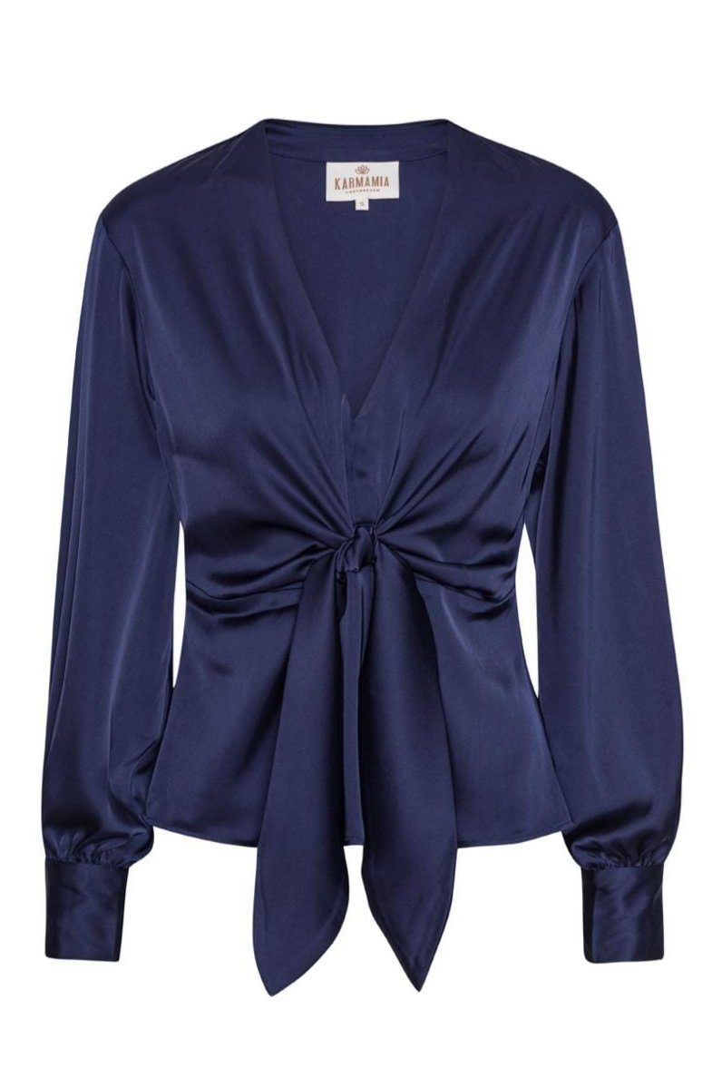 Karmamia - Blair Blouse - Semi Rich Navy