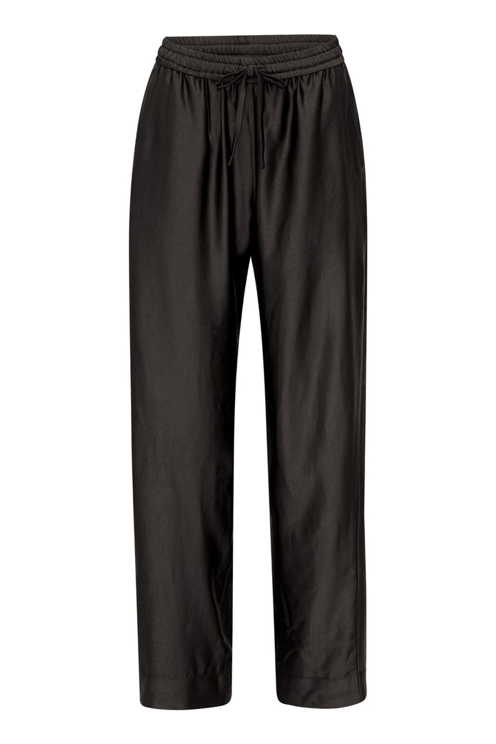 Karmamia - Garcia Pants - Black Rich Satin Bukser 