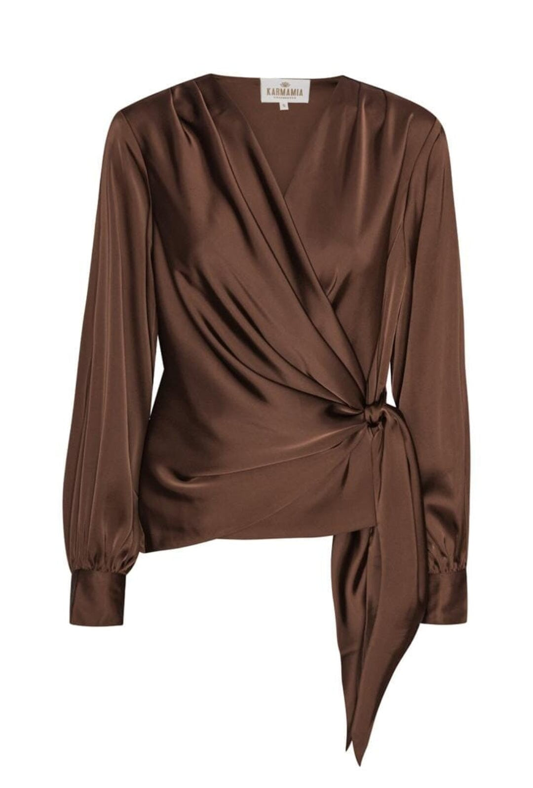 Karmamia - Ines Blouse - Semi Rich Brown Skjorter 