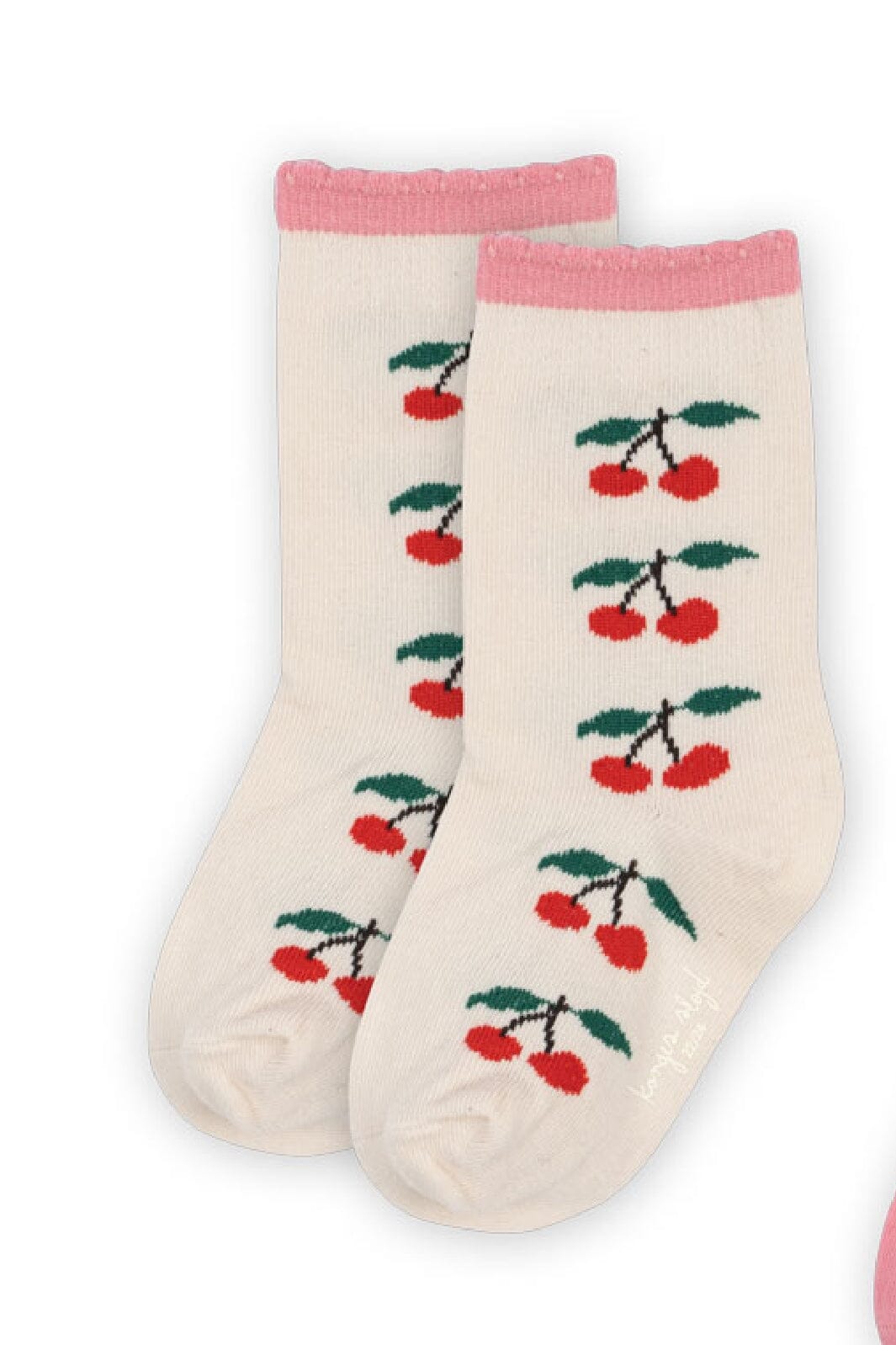 Konges Sløjd - 2 Pack Jacquard Socks Ks102758 - Cherry Mix