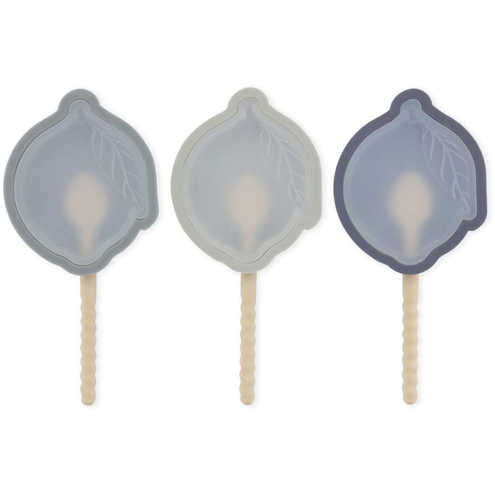 Konges Sløjd - 3 Pack Ice Cream Molds Lemon - Blue Mix Køkkentilbehør 