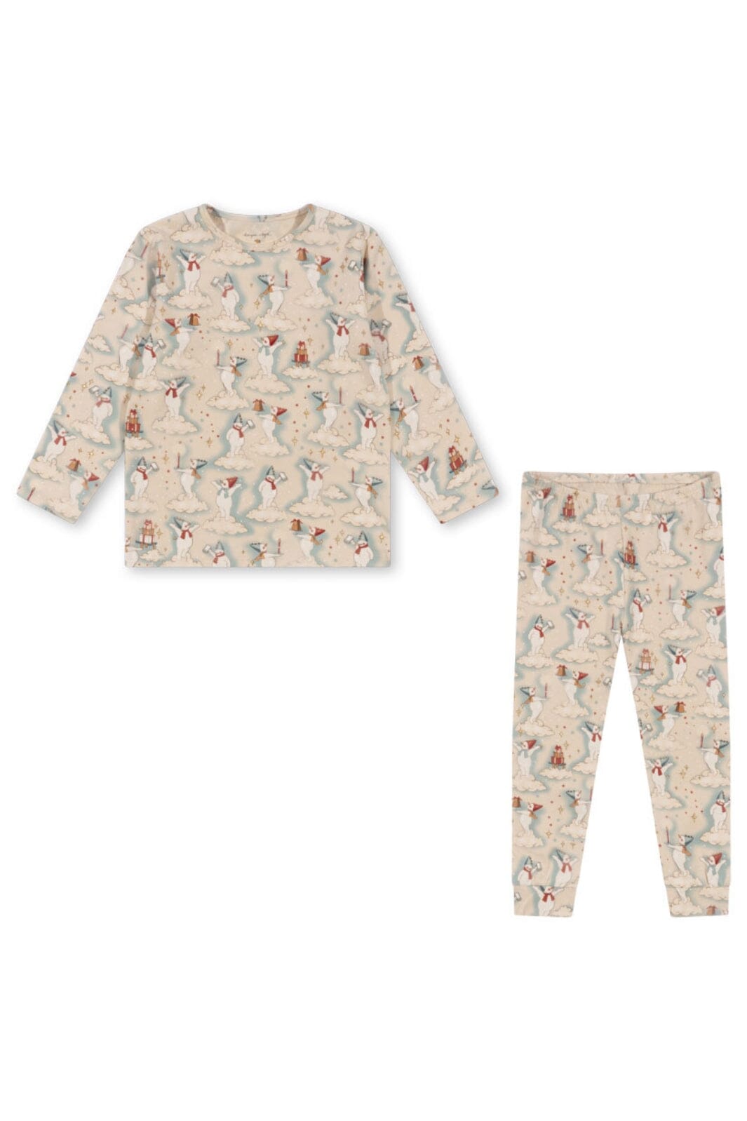 Konges Sløjd - Basic Blouse/pants Set Gots ks101887 - Let It Snow Sæt 