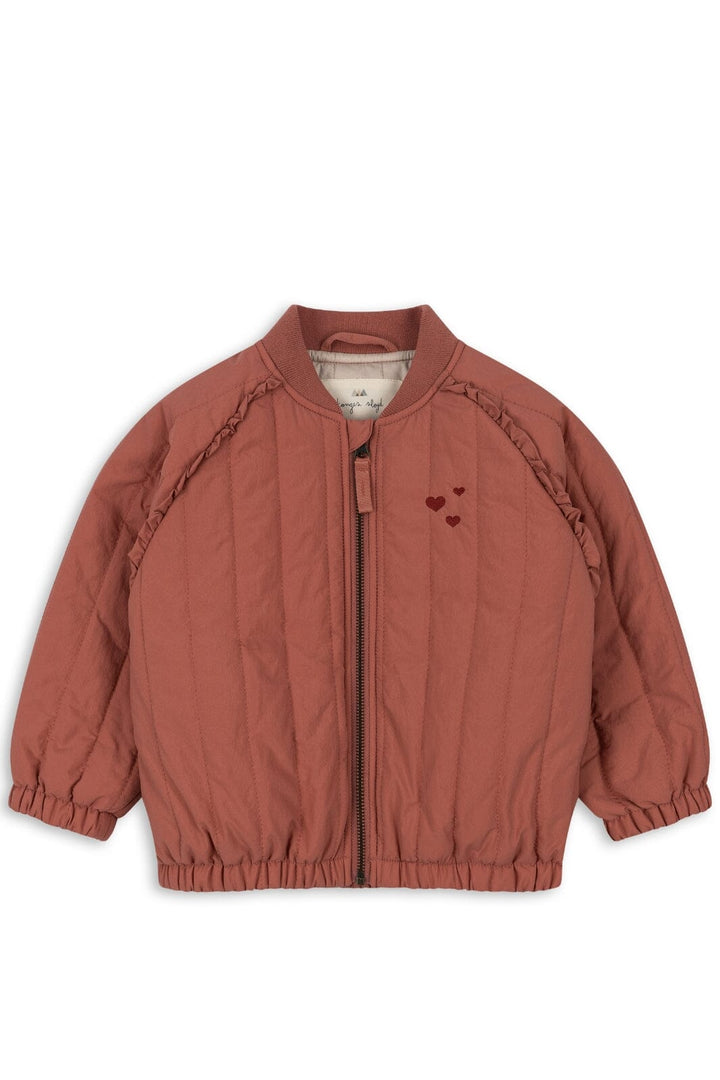 Konges Sløjd - Juno Frill Bomber Jacket - Canyon Rose Termojakker 