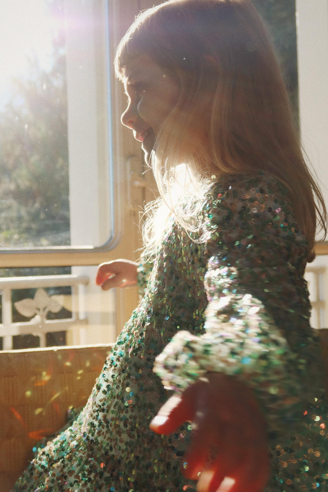 Konges Sløjd - Lila Sequins Dress - Green Kjoler 