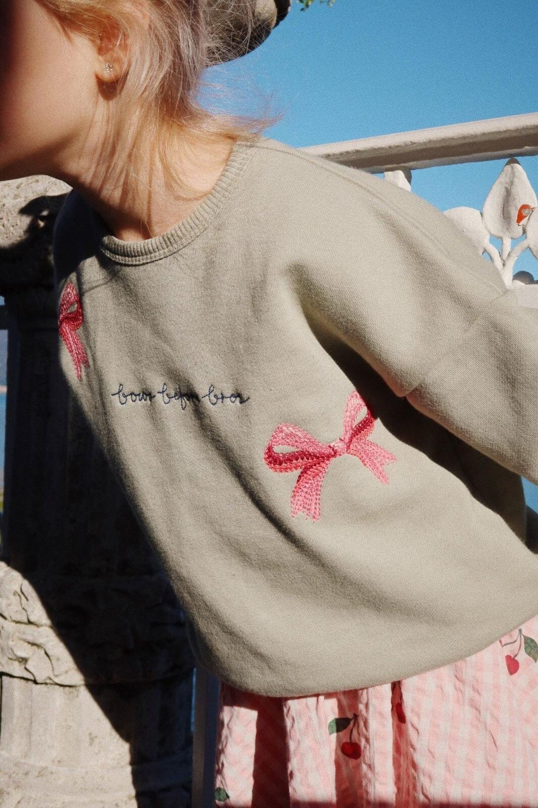 Konges Sløjd - Lou Bow Sweatshirt Ocs - Tea Sweatshirts 