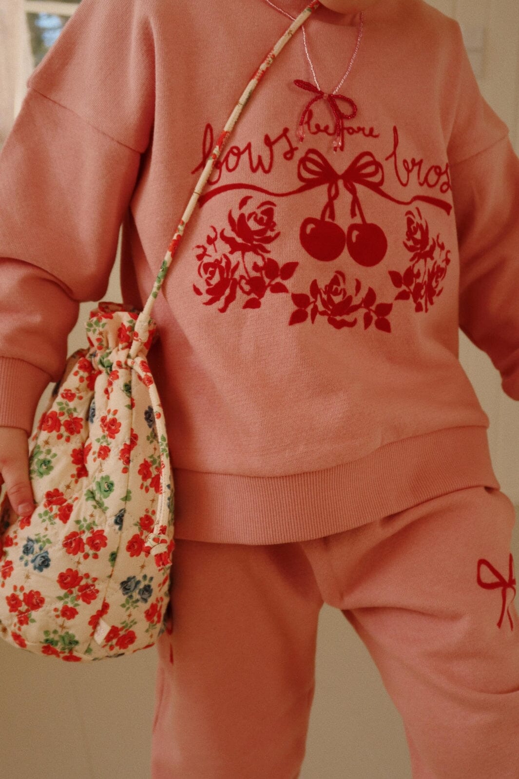 Konges Sløjd - Loupy Lou Sweatshirt Gots ks102025 - Bow Rose Sweatshirts 