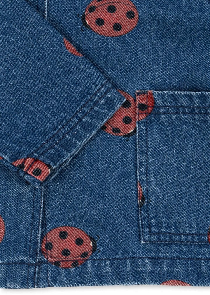 Konges Sløjd - Magot Ladybug Denim Shirt Gots Ks102215 - Ladybug Bluser 