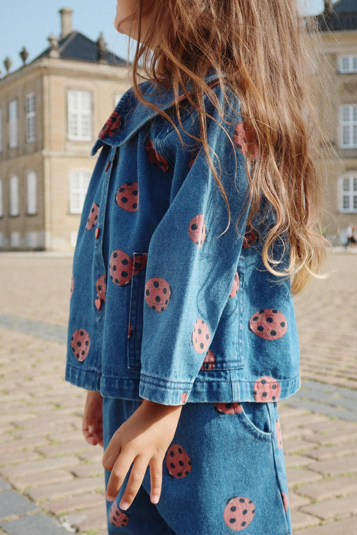 Konges Sløjd - Magot Ladybug Denim Shirt Gots Ks102215 - Ladybug Bluser 