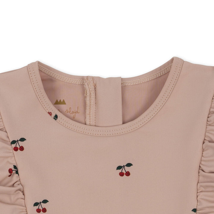 Konges Sløjd - Manuca Frill Swim Blouse Grs - Cherry Blush Badebluser 