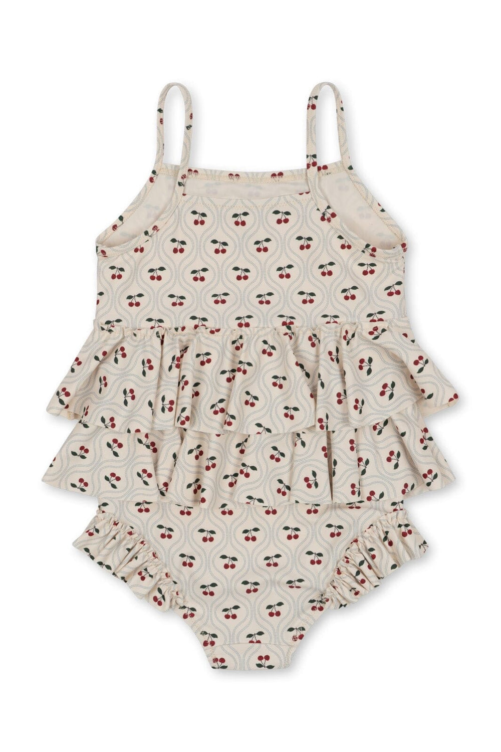 Konges Sløjd - Manuca Frill Swimsuit - Cherry Motif Badedragter 