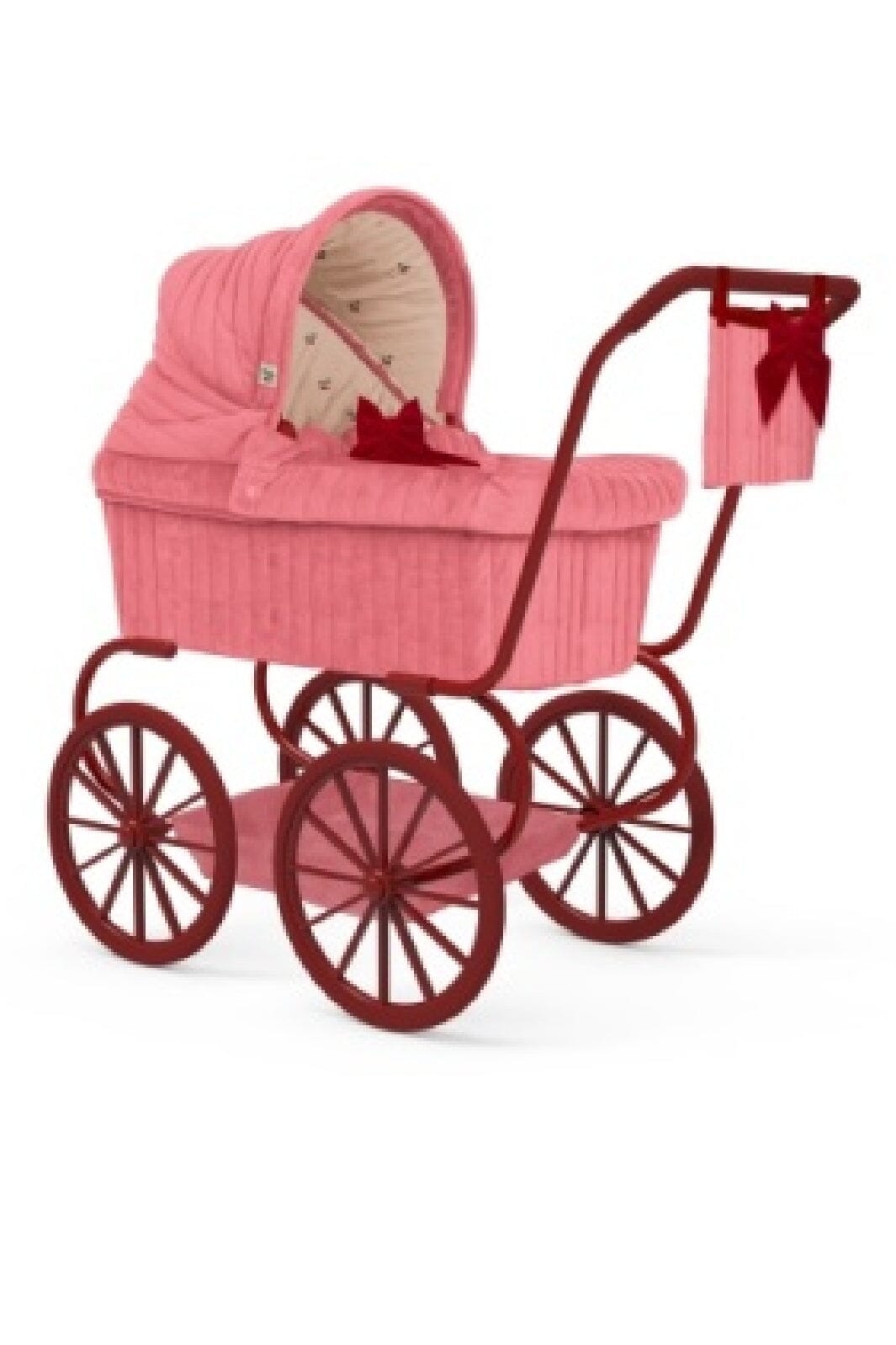 Konges Sløjd - Minnie Lulu Doll Pram - Strawberry Ice Legetøj 